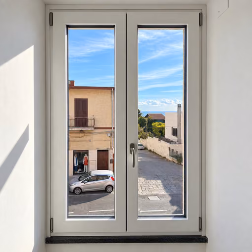 Alluminio-legno: finestra a due ante