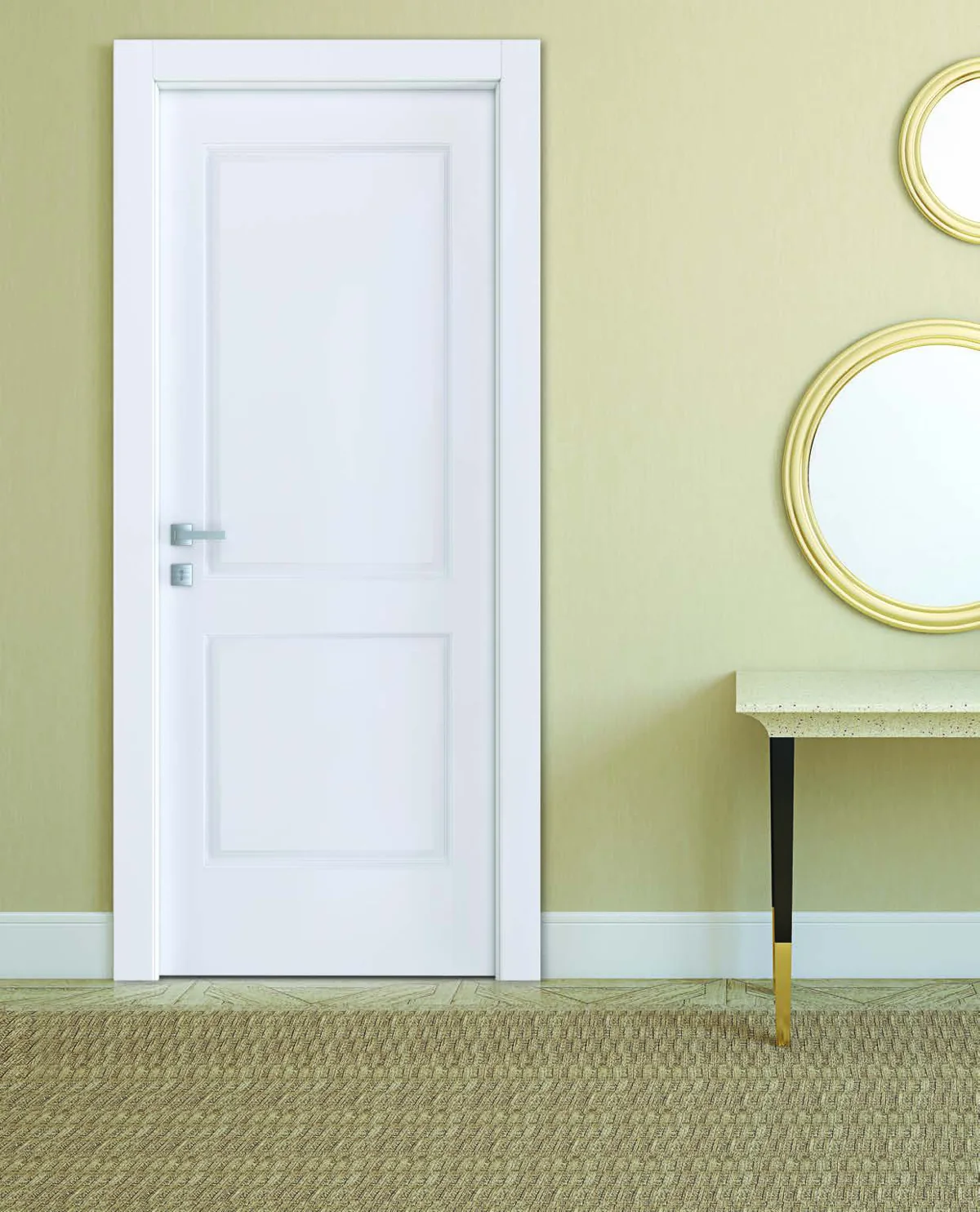 Porta interna Dual 114: laccato bianco