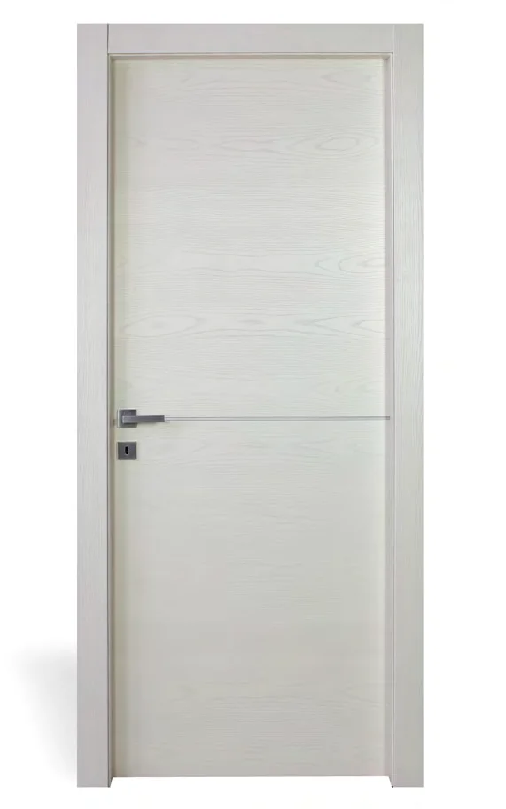 Porta interna GEO 129/1: frassino bianco tenue a poro aperto