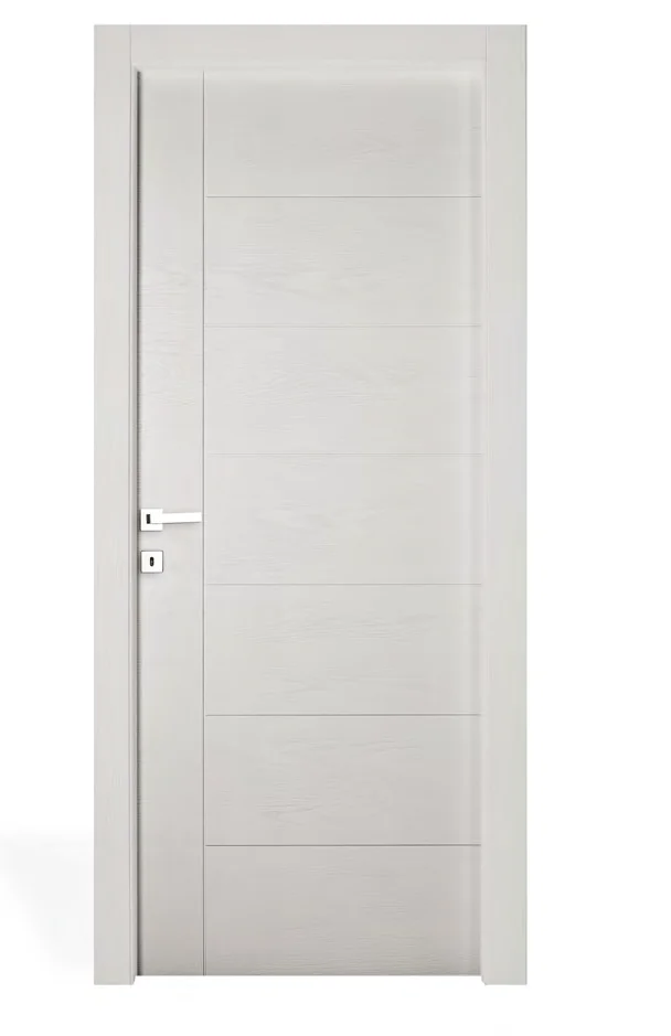 Porta interna GEO 202: frassino bianco tenue a poro aperto