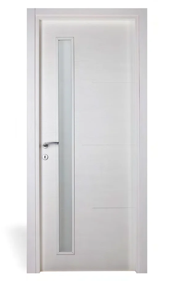 Porta interna GEO 203: frassino bianco tenue a poro aperto