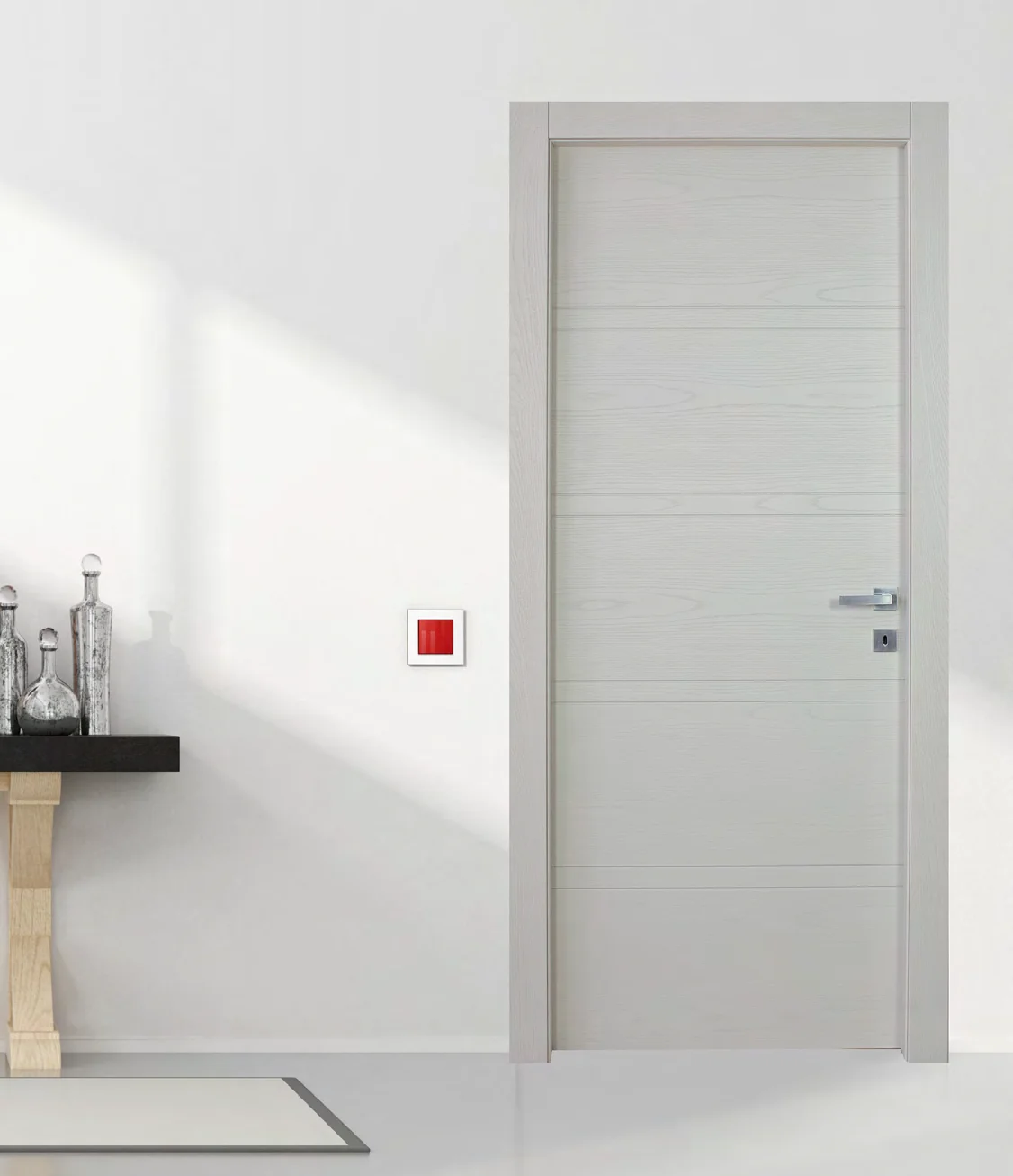 Porta interna GEO 205: frassino grigio chiaro a poro aperto
