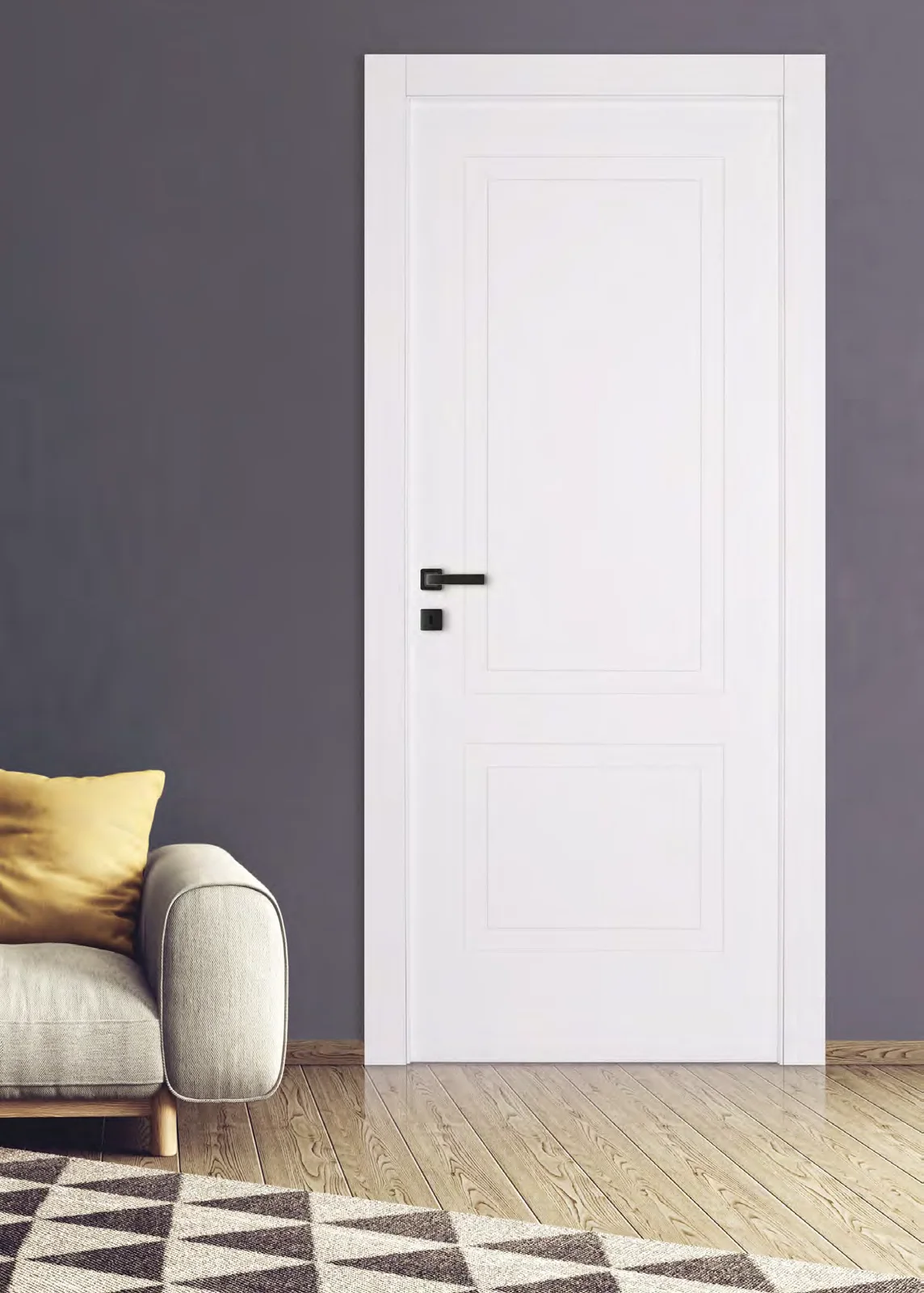 Porta interna OPERA 114/Q: laccato bianco