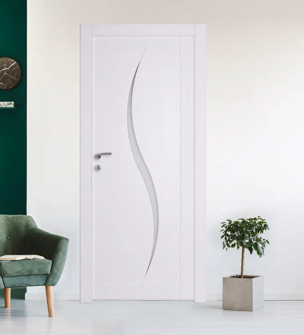 Porta interna OPERA P/220: laccato bianco