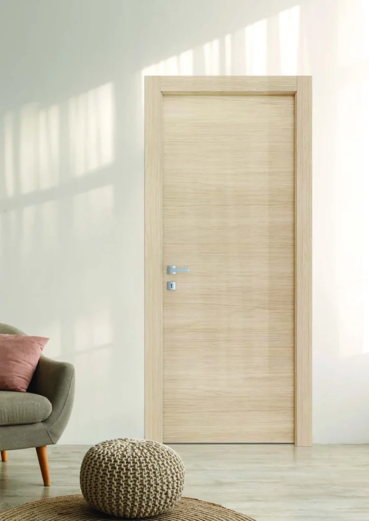 Porta interna Prime 129 in laminato 3D decoro Rovere Naturale